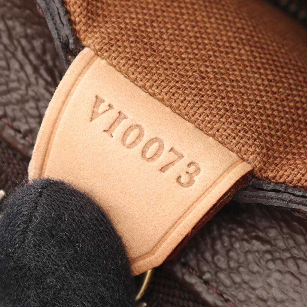Louis Vuitton Brown Monogram Coated Canvas Leather Shoulder Bag (Pre-Owned)