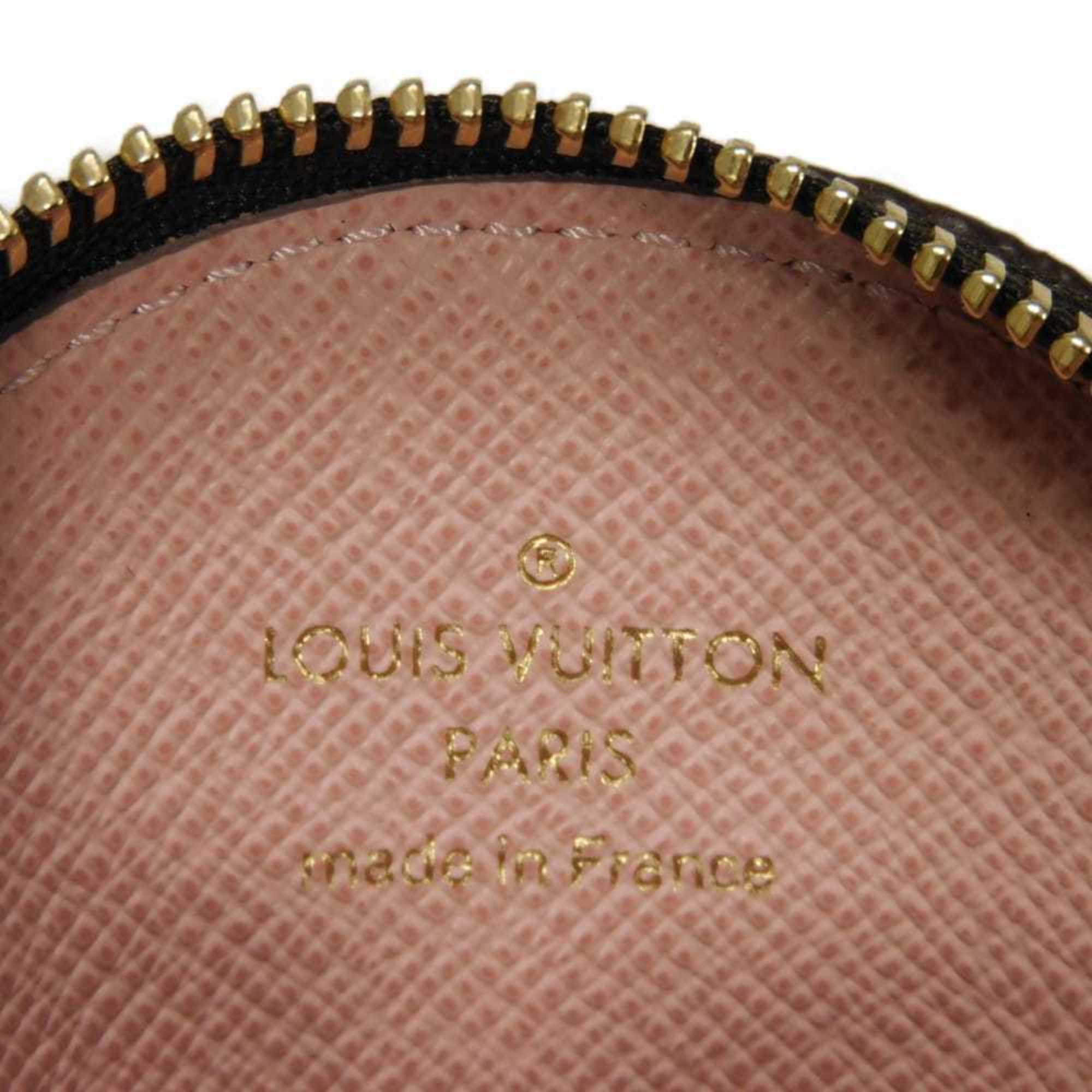 Louis Vuitton Monogram Brown Pink Monogram Coin Purse/Coin Case (Pre-Owned)