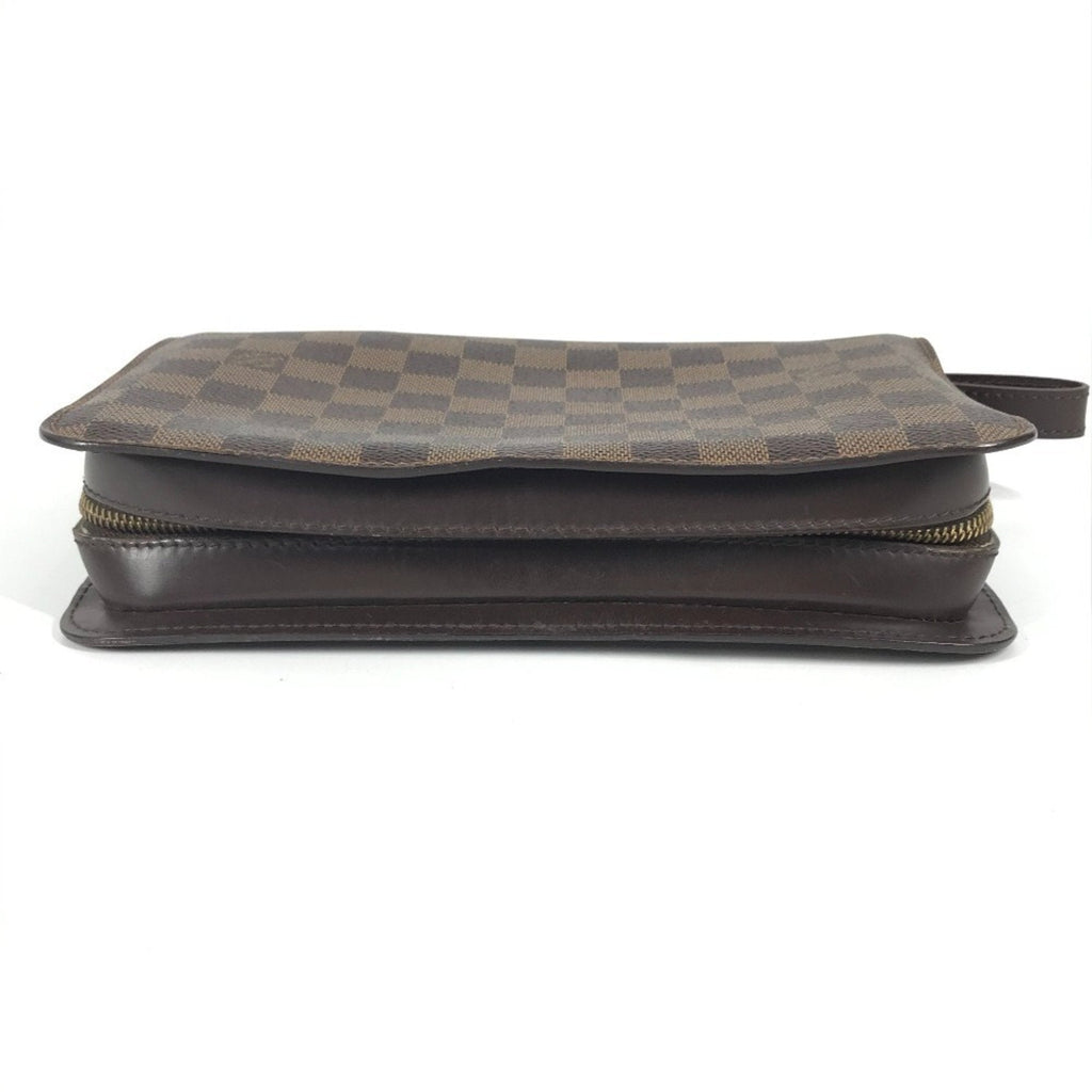 Louis Vuitton Brown Ebene Damier Canvas Clutch Bag Pouch (Pre-Owned)