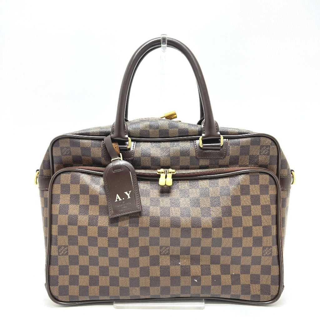Louis Vuitton Brown Damier Canvas Ebene Damier Canvas Briefcase Handbag (Pre-Owned)