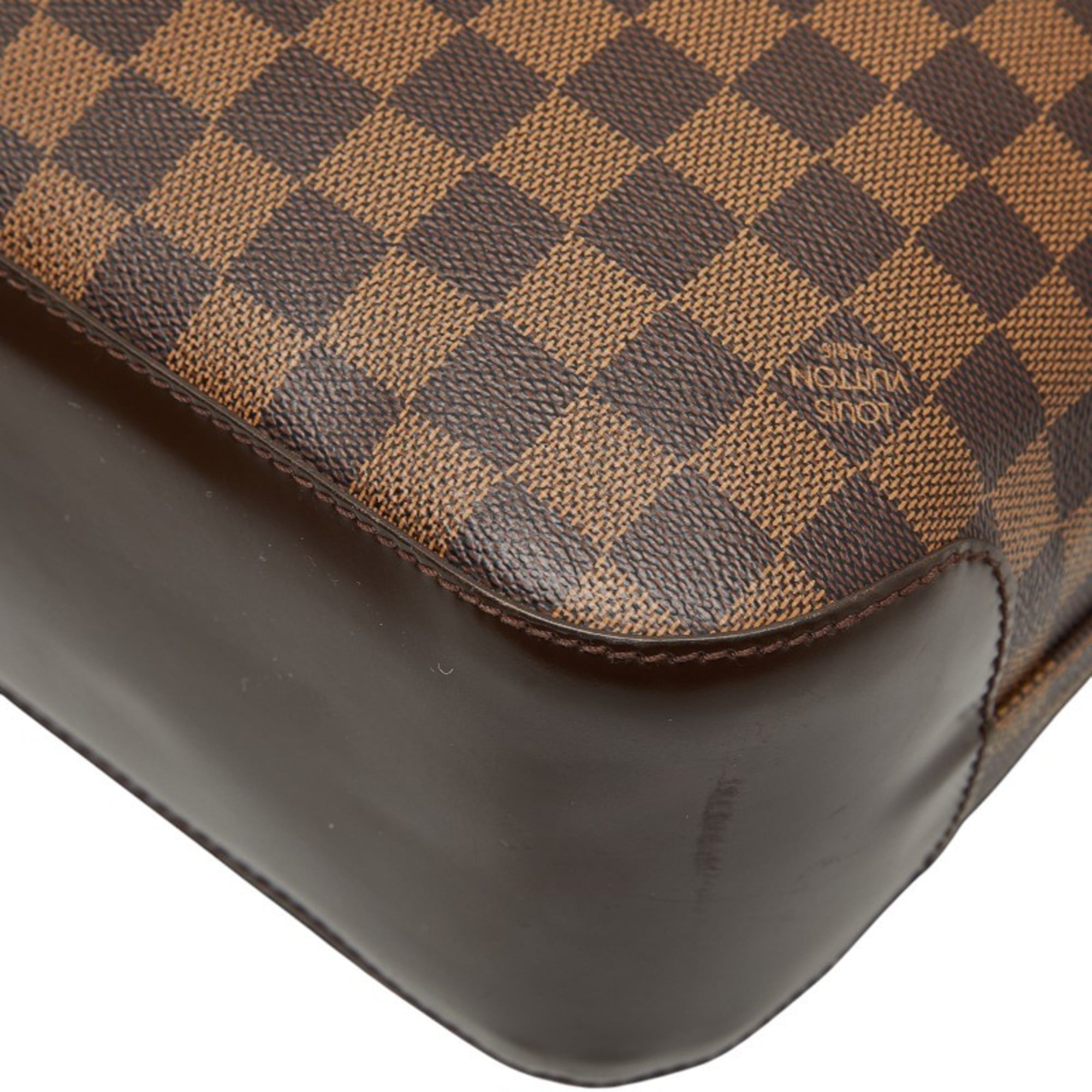 Louis Vuitton Brown Pvc Leather Shoulder Bag (Pre-Owned)