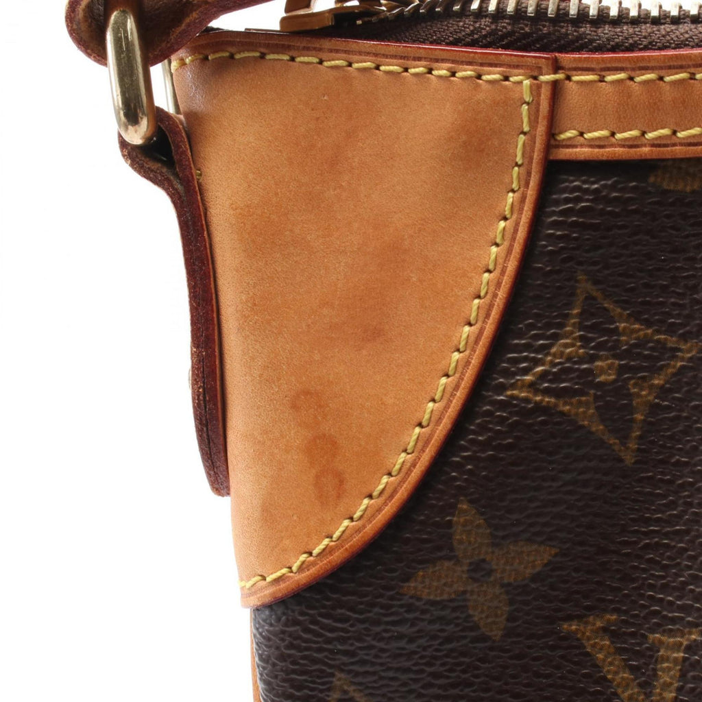 Louis Vuitton Monogram Brown Coated Canvas Leather Shoulder Bag (Pre-Owned)