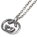 Interlocking G Pendant Necklace Sterling Silver