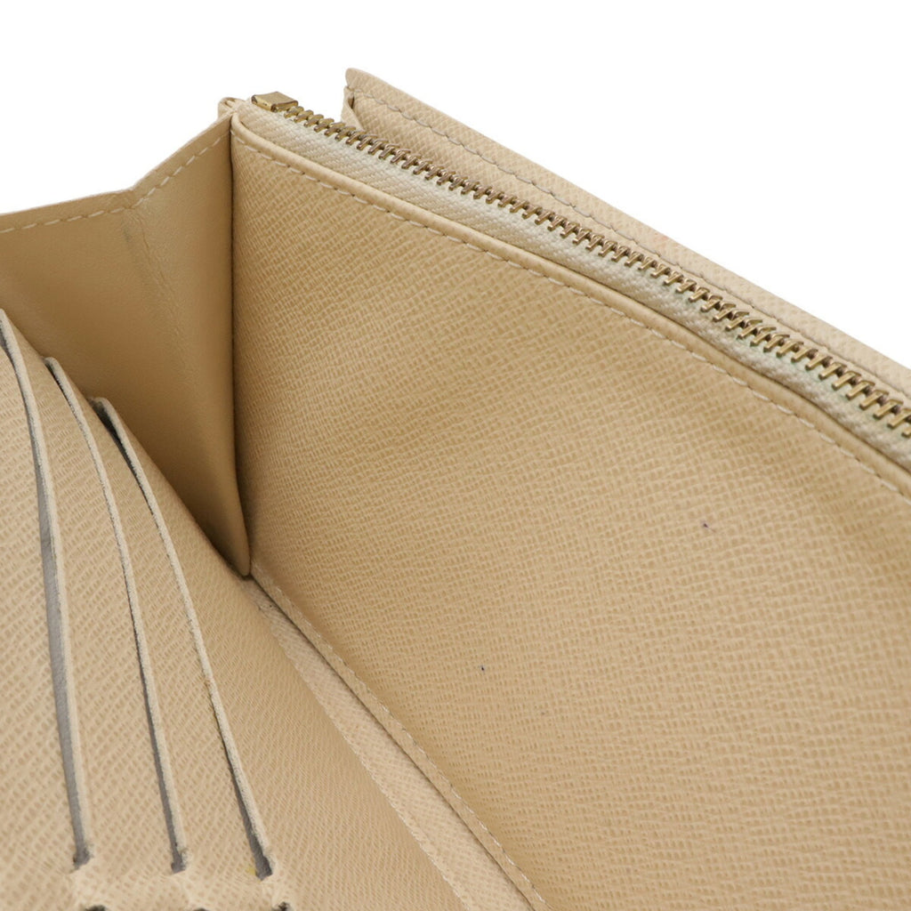 Louis Vuitton Ivory Damier Azur Canvas Long Wallet (Bi-Fold) (Pre-Owned)