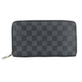 Louis Vuitton Black Gray Damier Graphite Leather Long Wallet (Bi-Fold) (Pre-Owned)