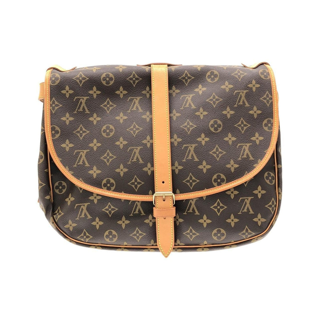 Louis Vuitton Brown Coated Canvas Shoulder Bag (Pre-Owned)