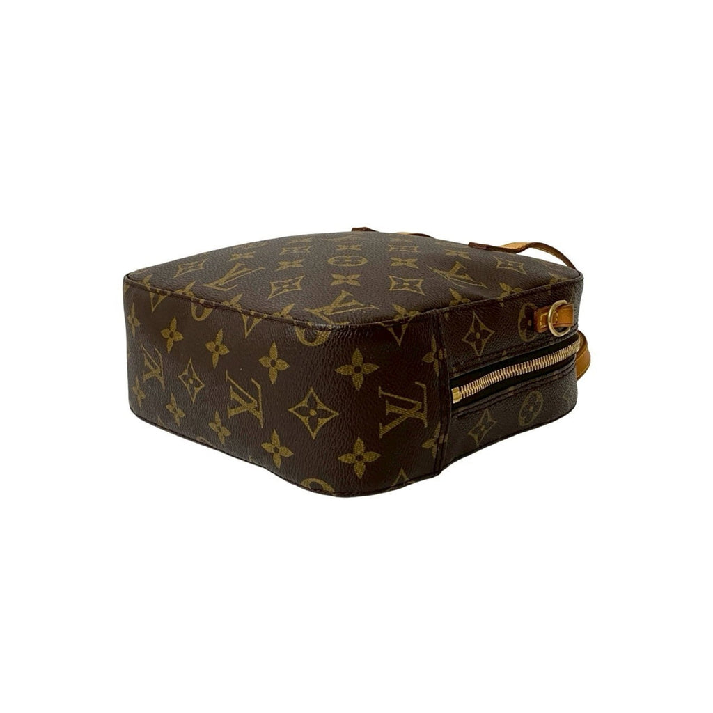 Louis Vuitton Brown Leather Pvc Handbag Shoulder Bag (Pre-Owned)