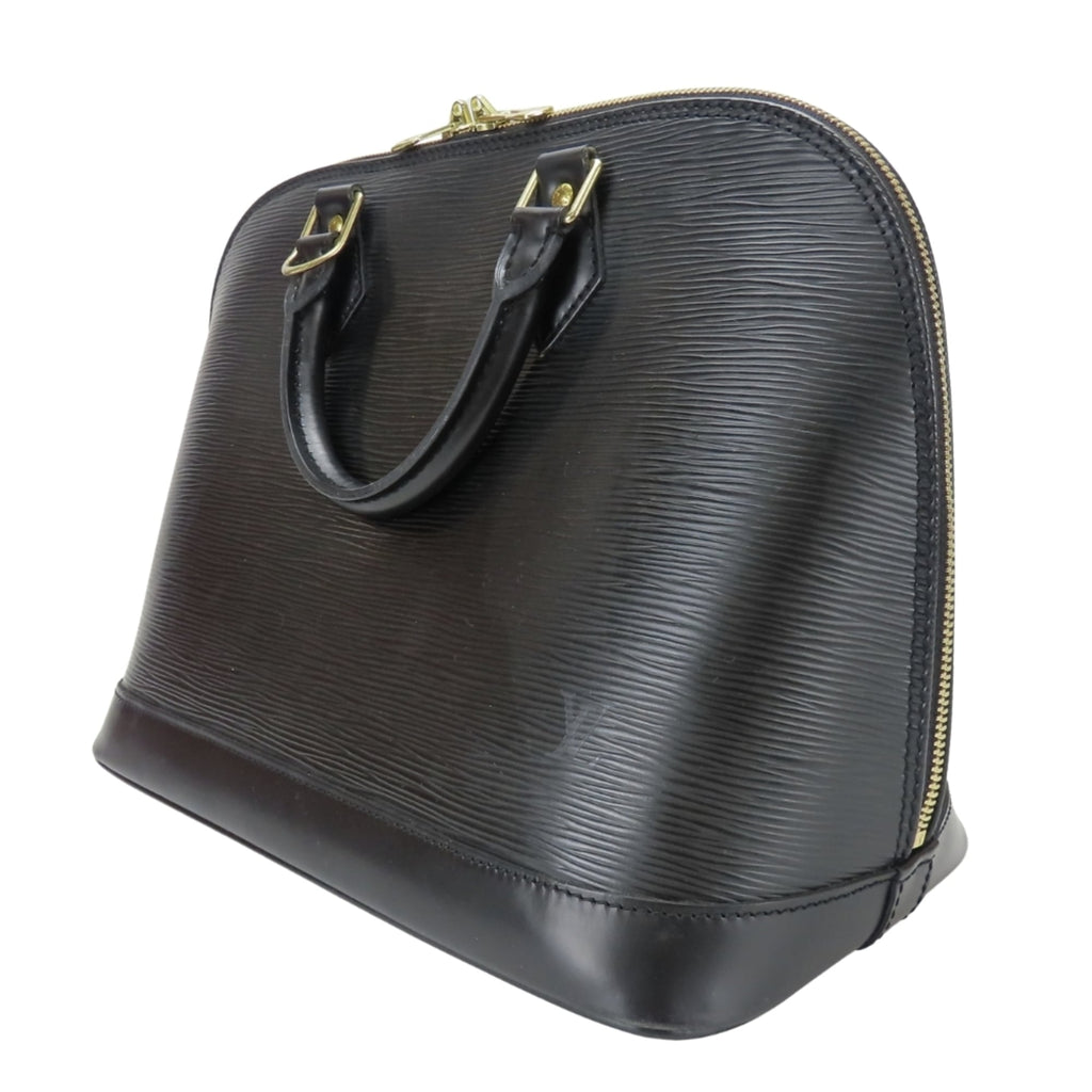Louis Vuitton Epi Black Noir Epi Leather Handbag (Pre-Owned)