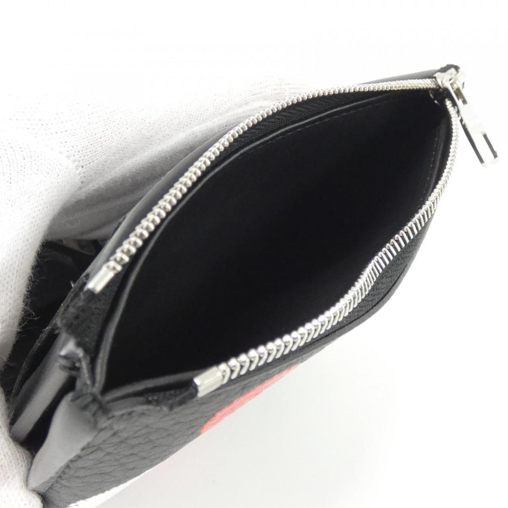 Louis Vuitton Black Leather Wallet (Tri-Fold) (Pre-Owned)