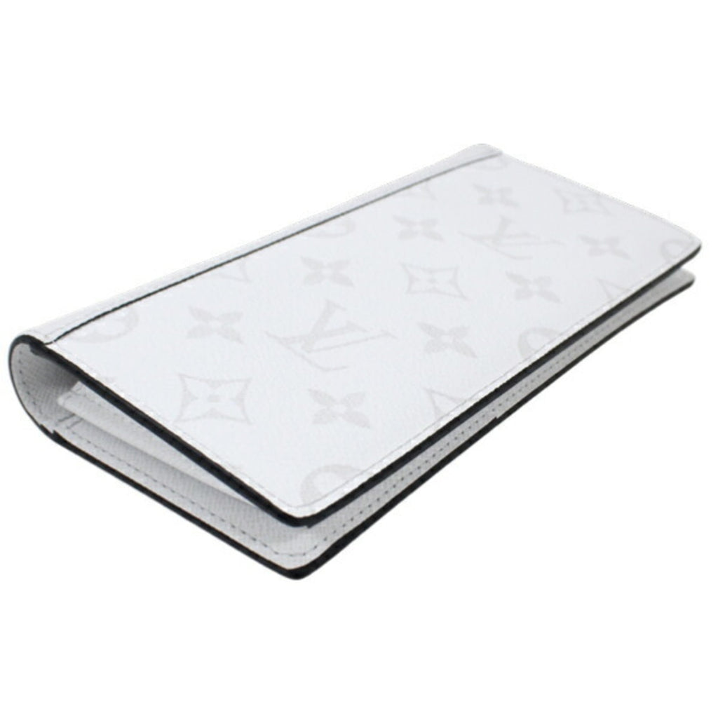 Louis Vuitton Taigarama Blanc White Taigarama Long Wallet (Bi-Fold) (Pre-Owned)