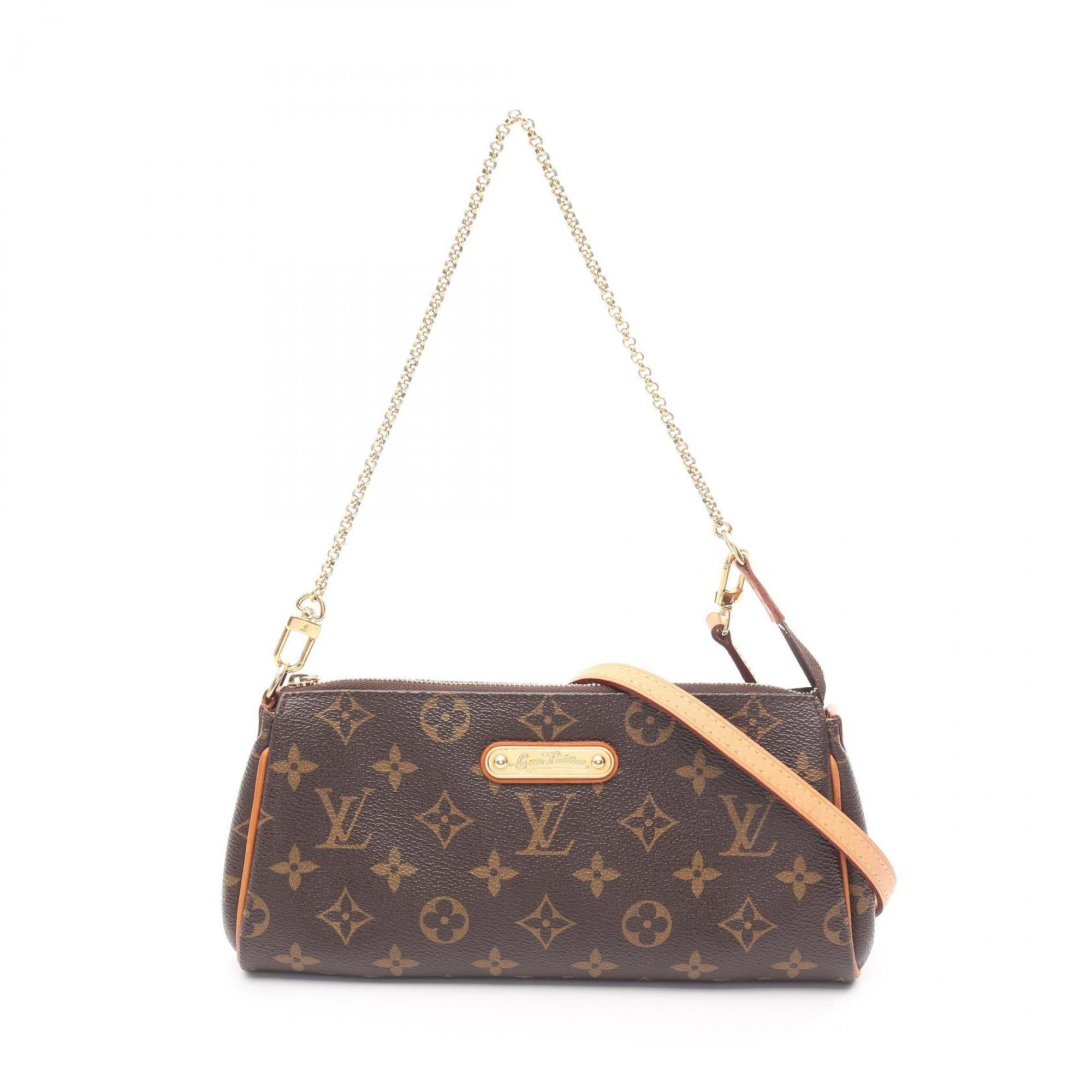 Louis Vuitton Brown Coated Canvas Leather Shoulder Bag (Pre-Owned)