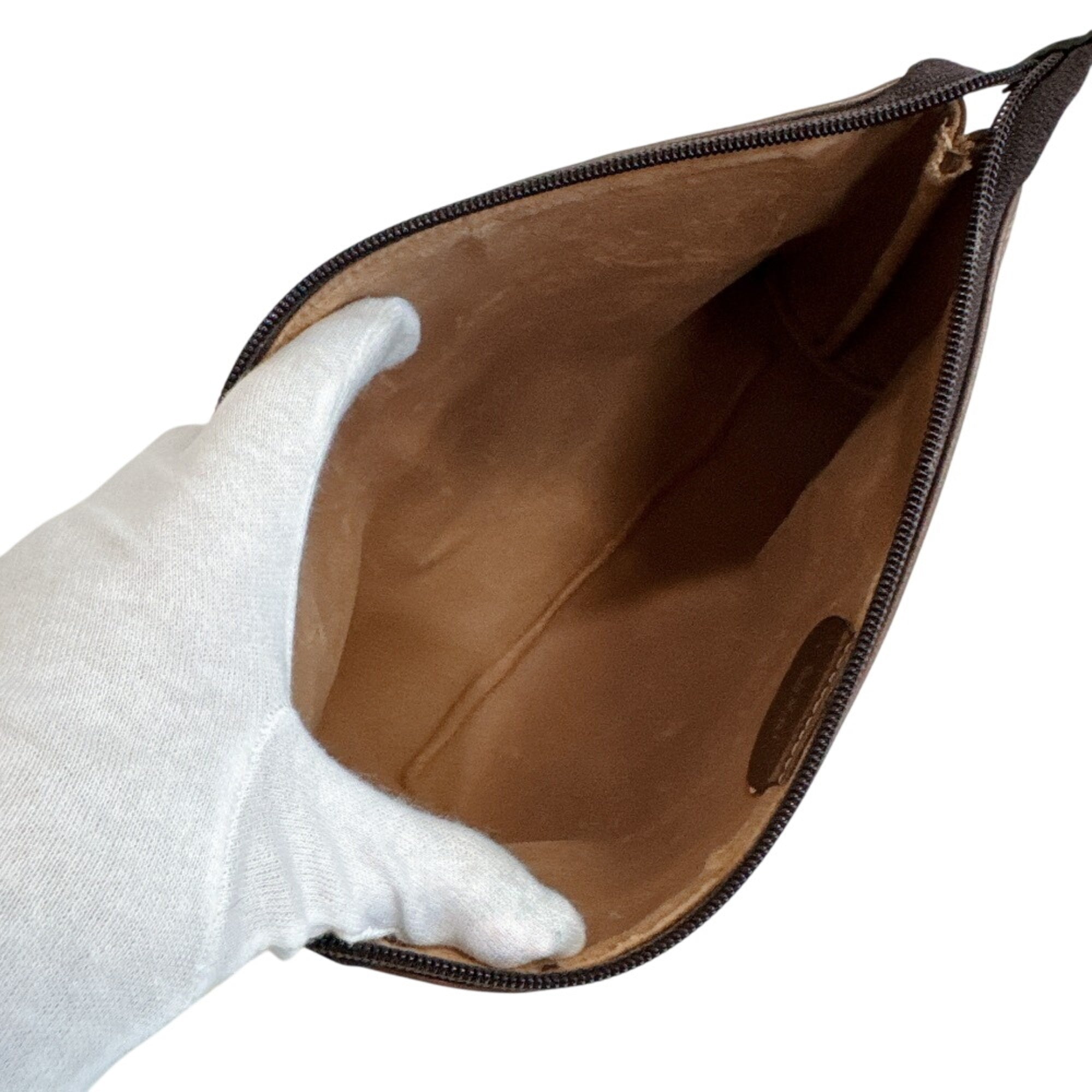 Interlocking G Patch Wristlet Messenger Bag GG Coated Canvas Small