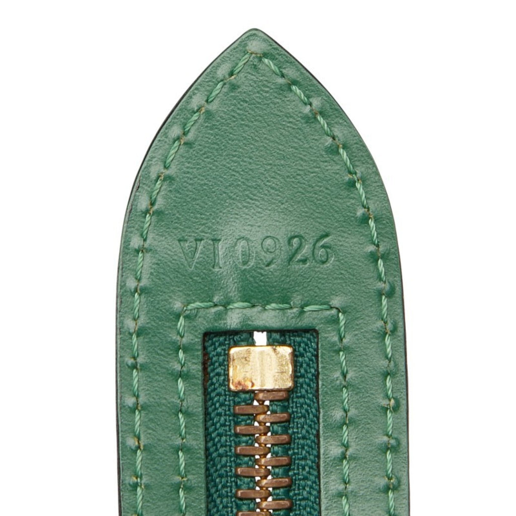 Louis Vuitton Epi Borneo Green Leather Handbag Shoulder Bag (Pre-Owned)