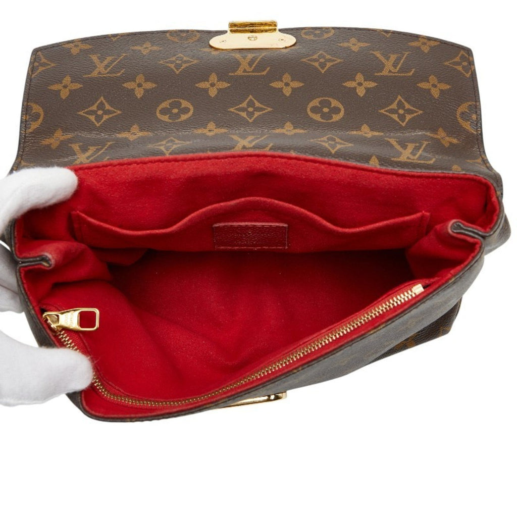 Louis Vuitton Brown Cerise Red Color Pvc Leather Shoulder Bag (Pre-Owned)