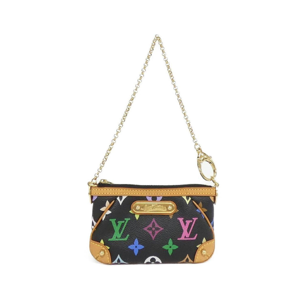 Louis Vuitton Black Coated Canvas Pochette Pouch (Pre-Owned)