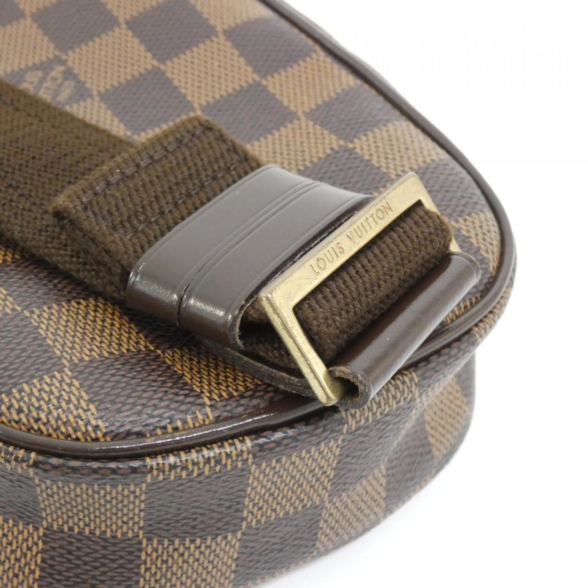 Louis Vuitton Ebene Coated Canvas Pochette Shoulder Bag (Pre-Owned)