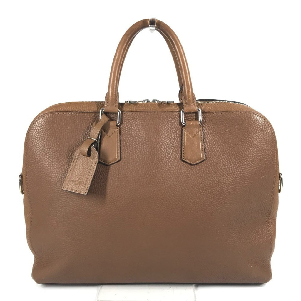 Louis Vuitton Brown Leather Briefcase Handbag Tote Bag (Pre-Owned)