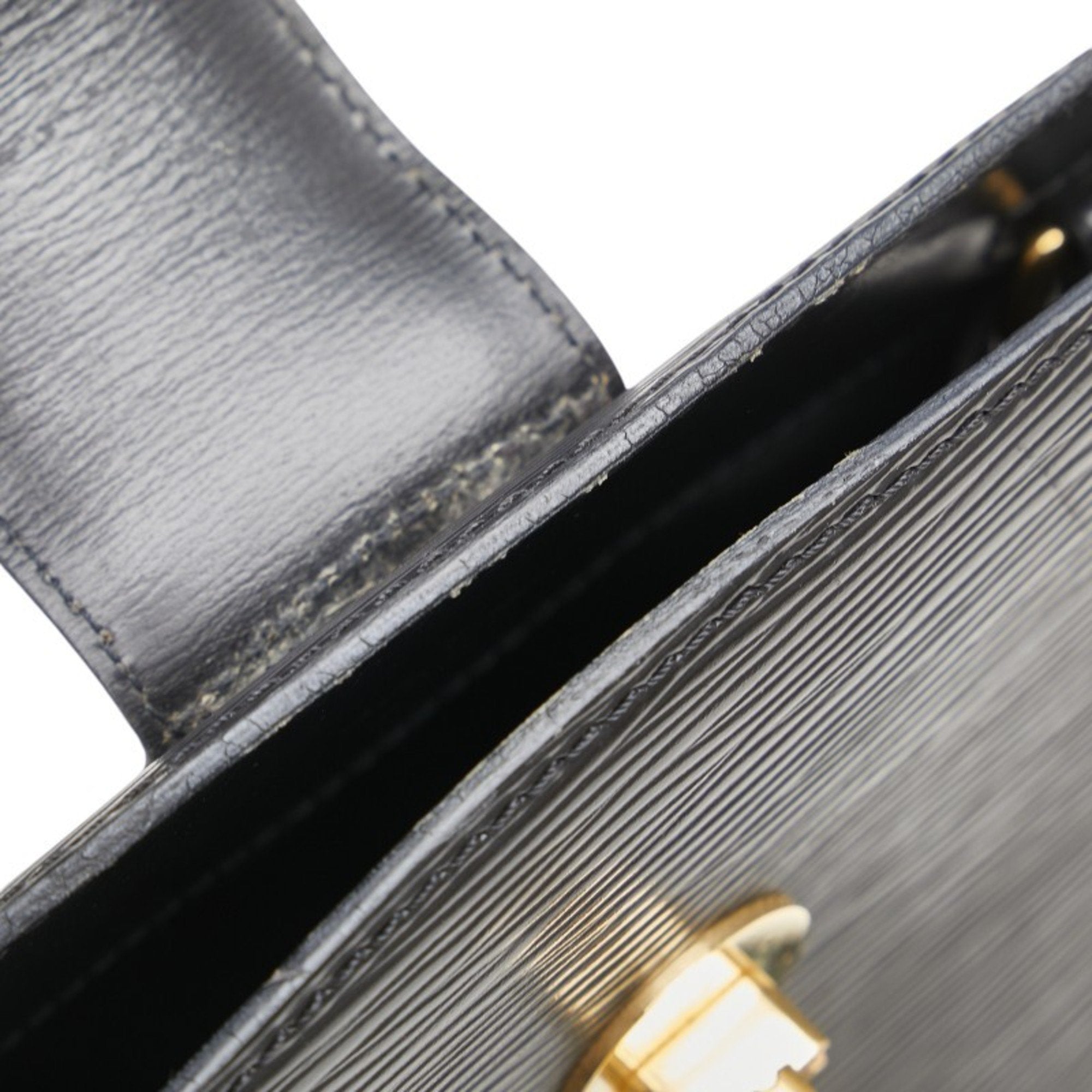 Louis Vuitton Epi Black Noir Leather Shoulder Bag (Pre-Owned)