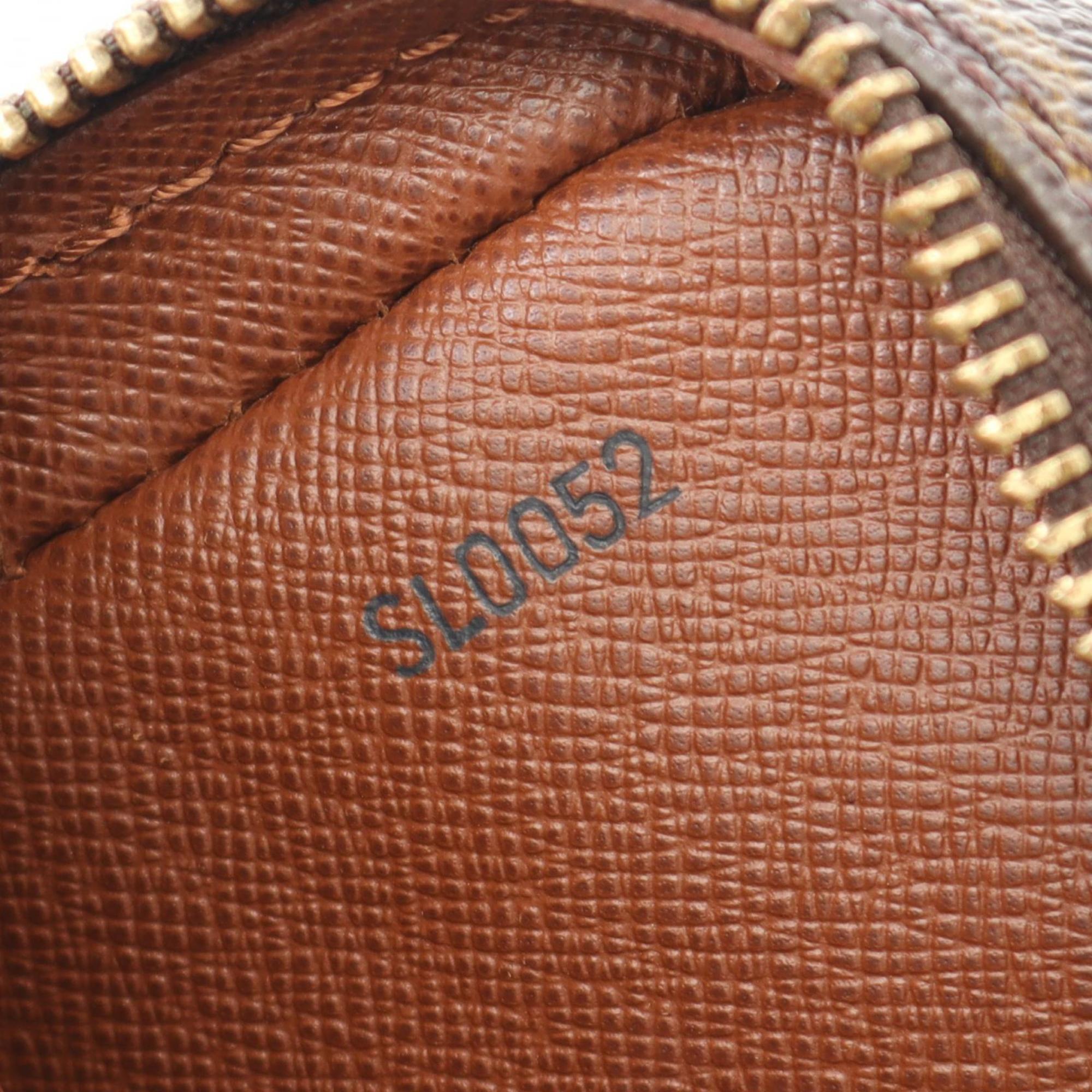 Louis Vuitton Brown Coated Canvas Leather Shoulder Bag (Pre-Owned)