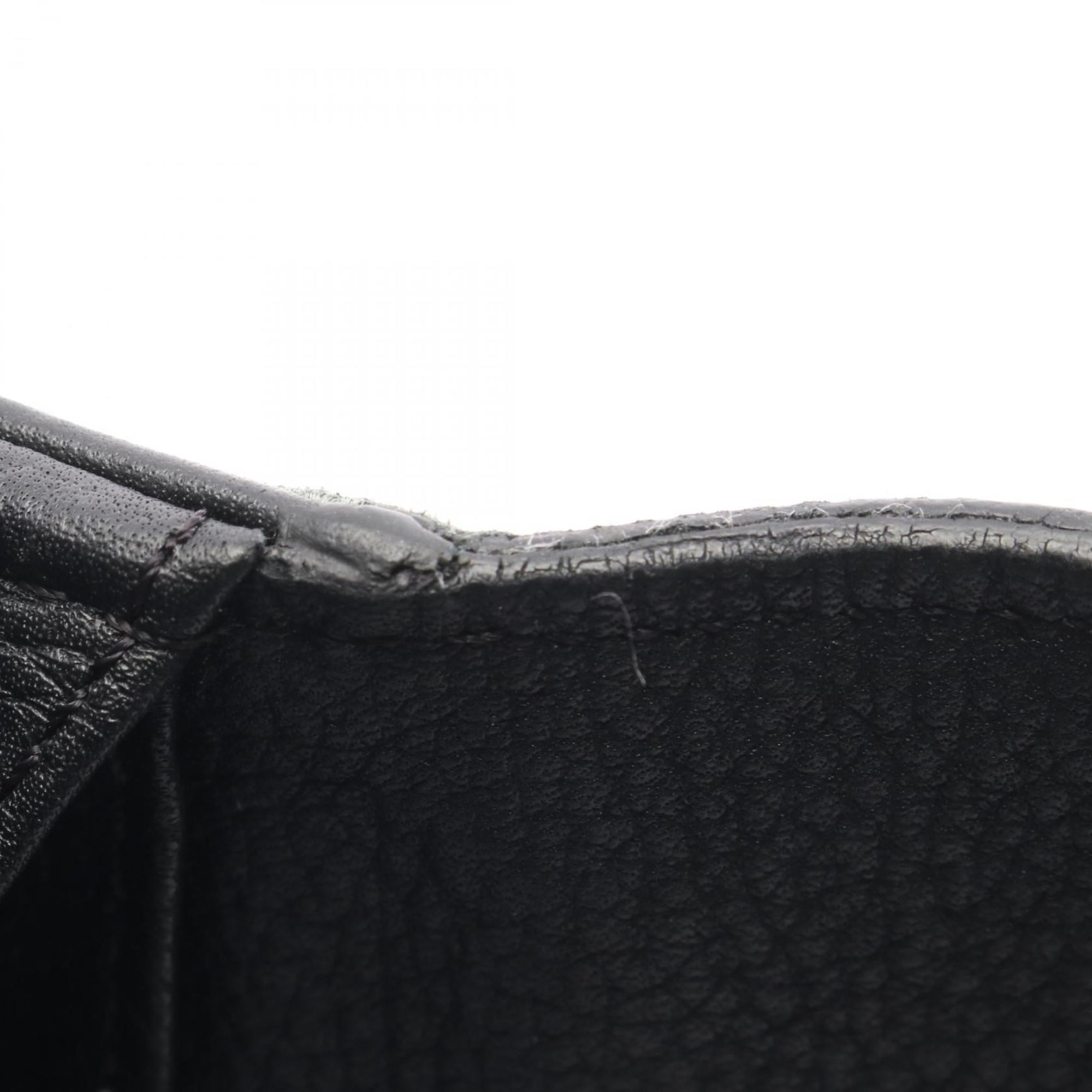 Louis Vuitton Black Noir Mahina Leather Leather Long Wallet (Bi-Fold) (Pre-Owned)