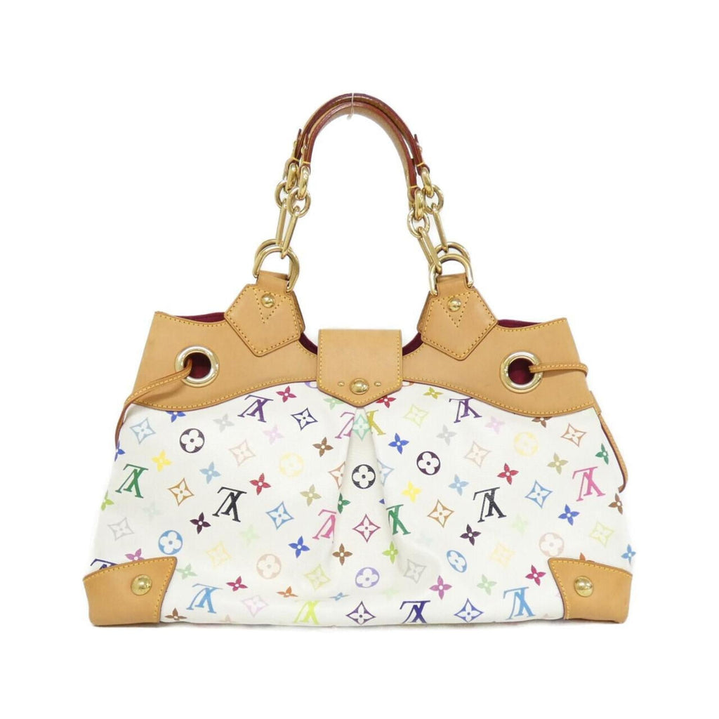 Louis Vuitton White Coated Canvas Shoulder Bag (Pre-Owned)