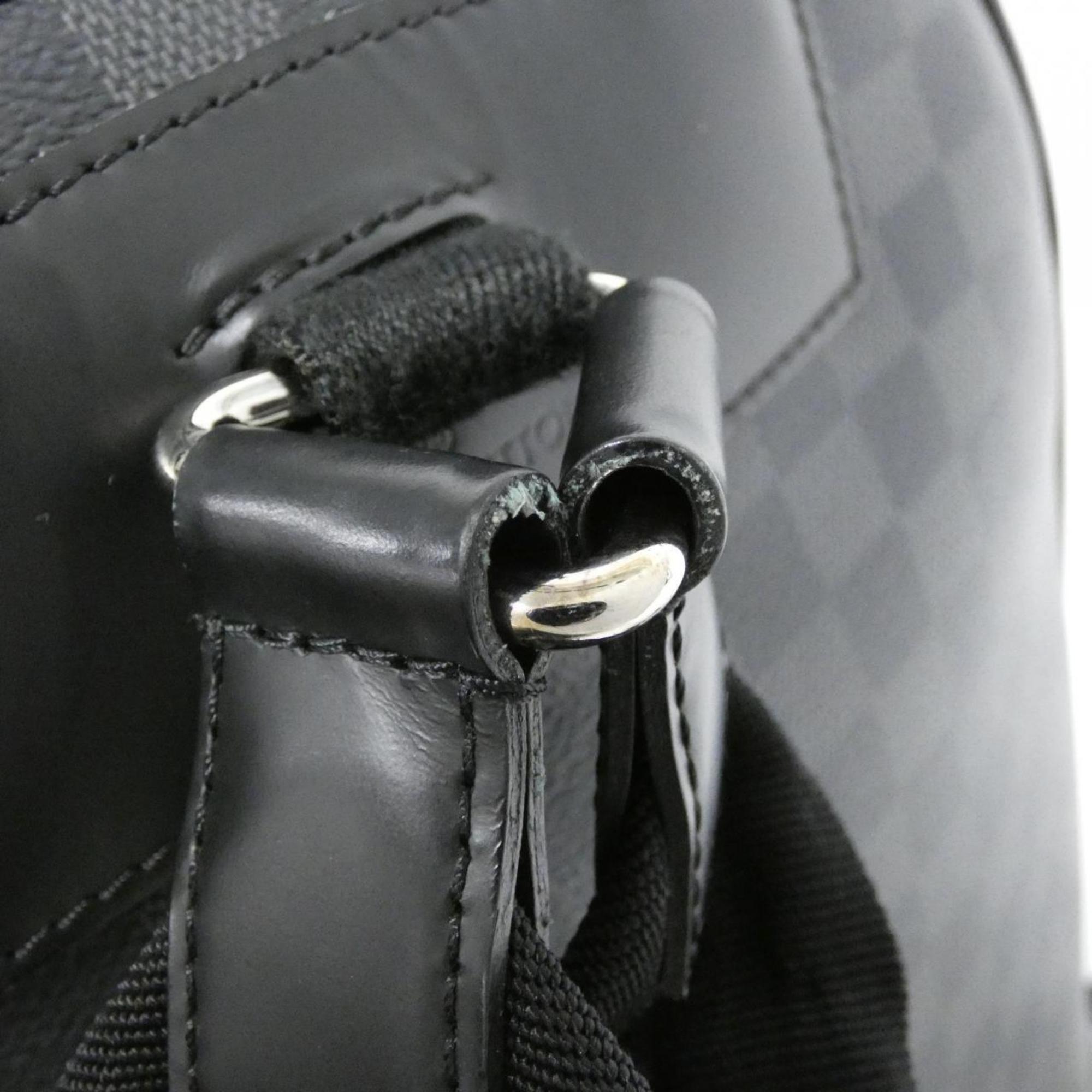 Louis Vuitton Graphite Coated Canvas Backpack (Pre-Owned)