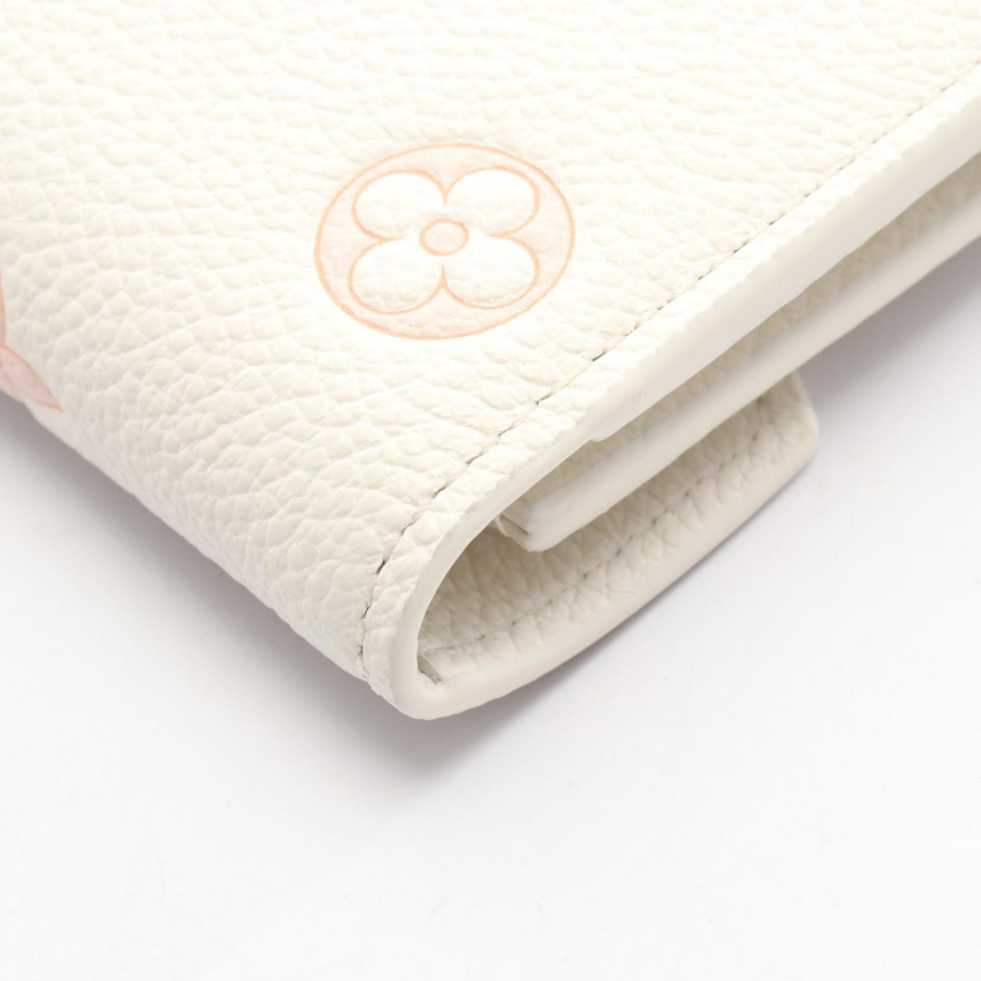Louis Vuitton Peach Pink White Monogram Empreinte Wallet (Tri-Fold) (Pre-Owned)