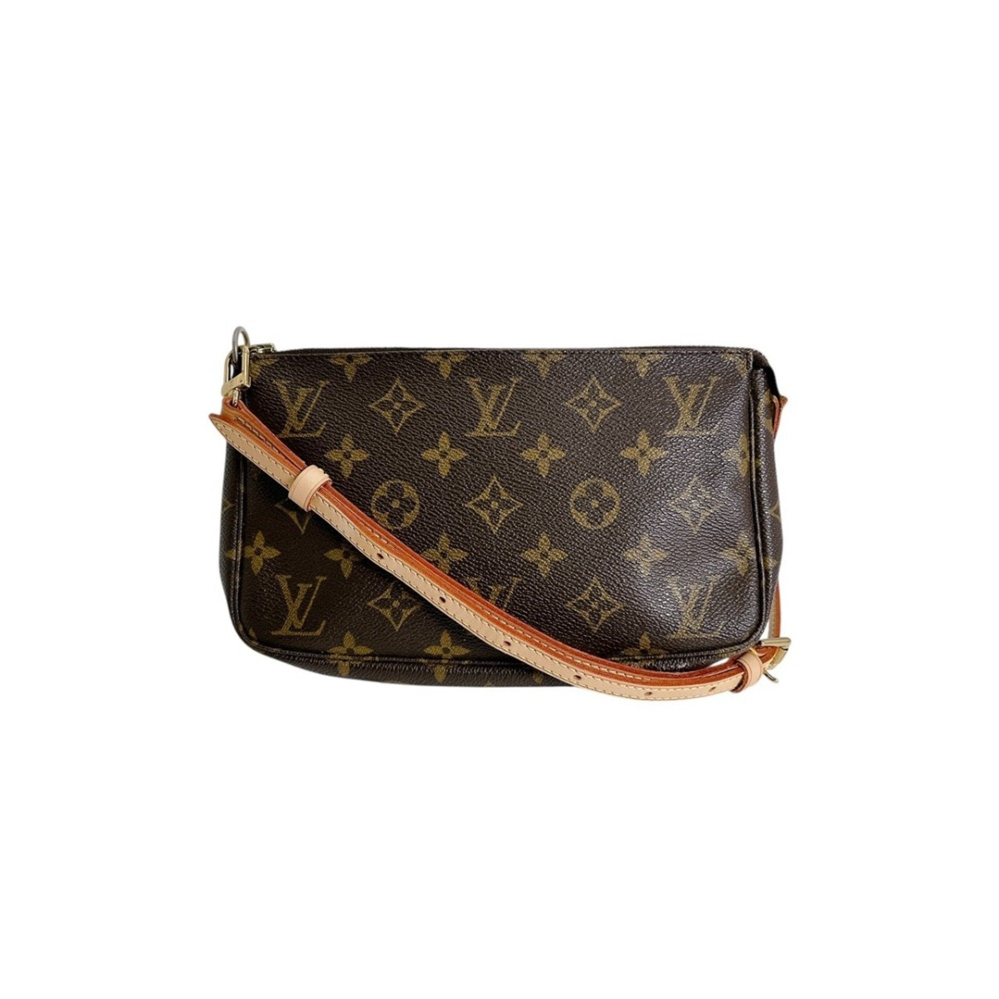 Louis Vuitton Monogram Brown Monogram Pochette Pouch Shoulder Bag (Pre-Owned)