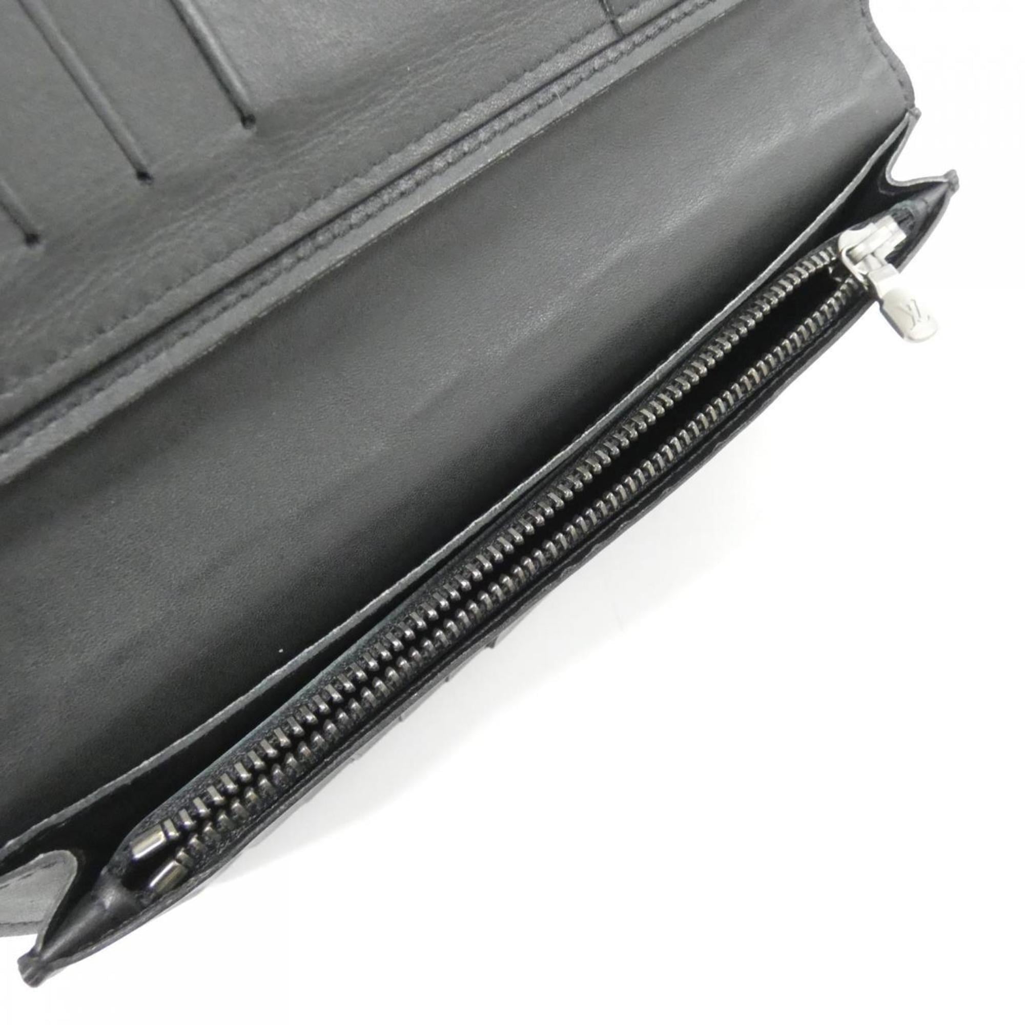 Louis Vuitton Damier Infini Onyx Leather Long Wallet (Bi-Fold) (Pre-Owned)
