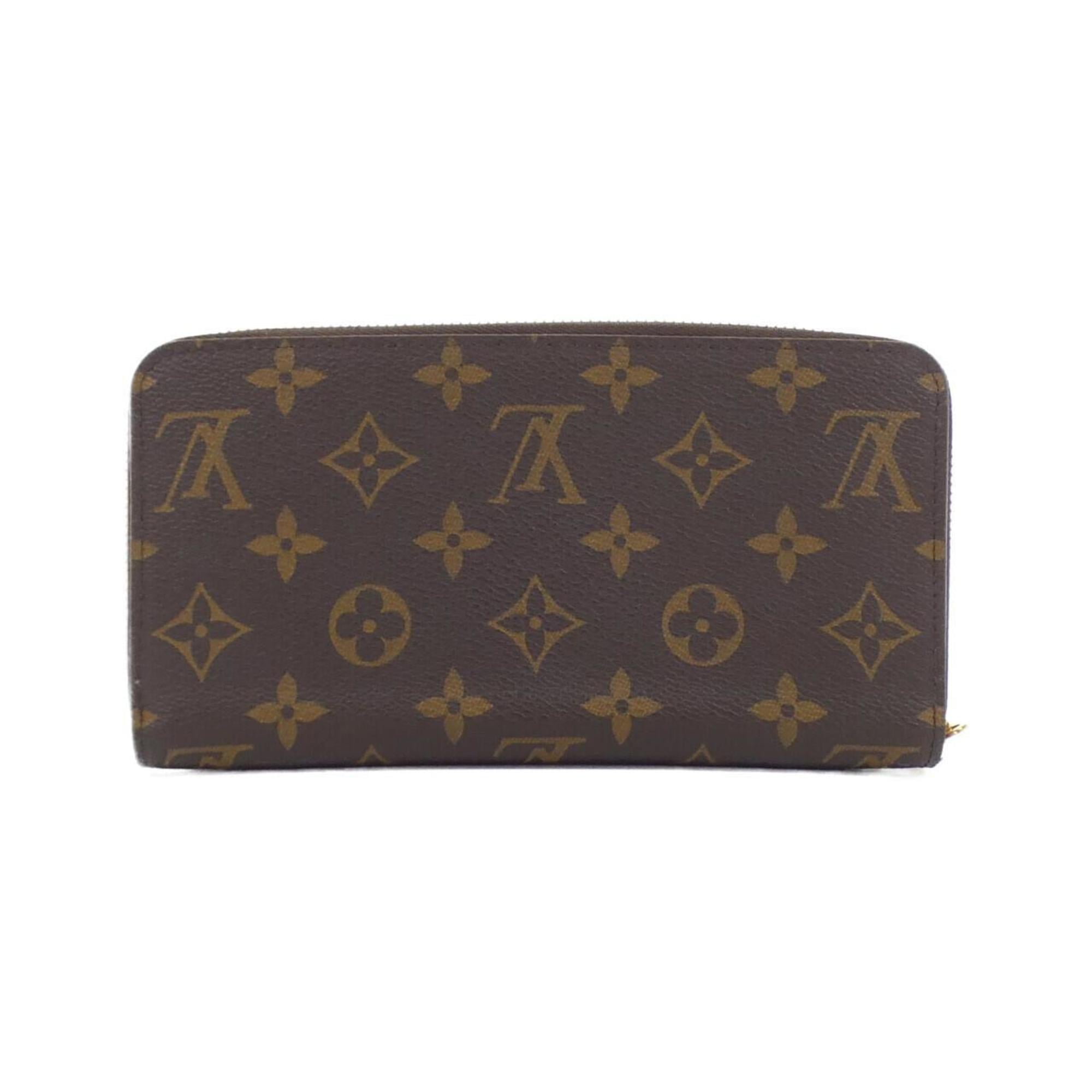 Louis Vuitton Marron Coated Canvas Long Wallet (Bi-Fold) (Pre-Owned)
