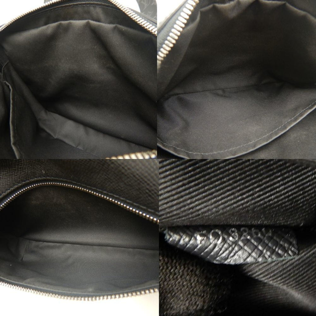Louis Vuitton Taigarama Noir Pvc Leather Shoulder Bag (Pre-Owned)