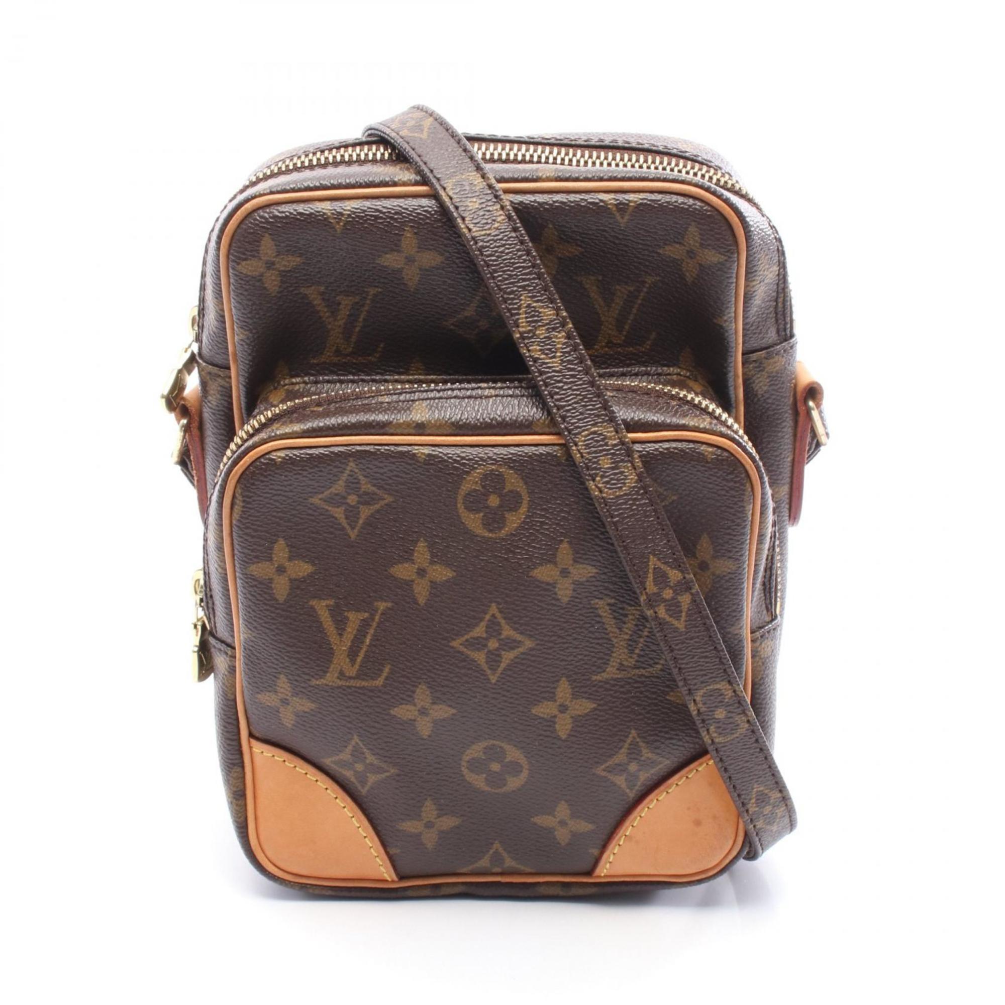 Louis Vuitton Brown Monogram Coated Canvas Shoulder Bag (Pre-Owned)