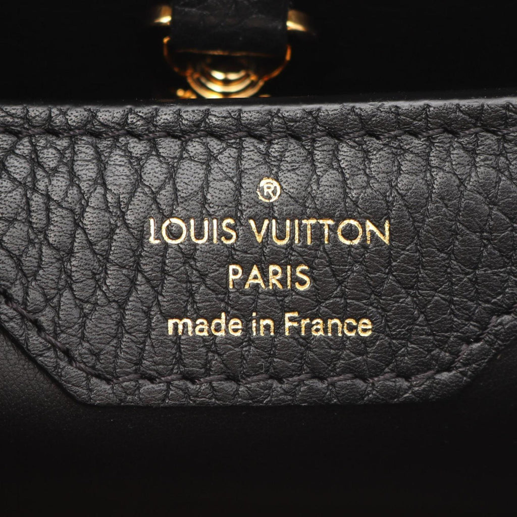 Louis Vuitton Black Noir Leather Handbag (Pre-Owned)