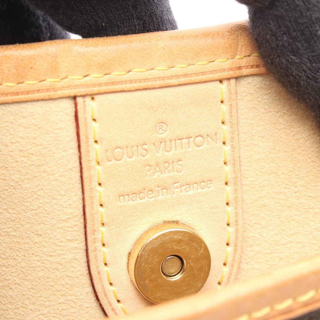 Louis Vuitton Brown Coated Canvas Leather Shoulder Bag (Pre-Owned)