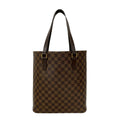 Louis Vuitton Brown Leather Pvc Handbag Tote Bag (Pre-Owned)