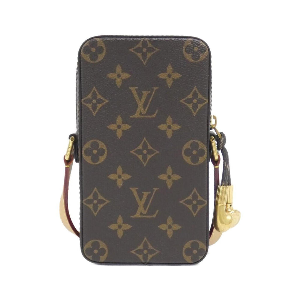Louis Vuitton Brown Coated Canvas Leather Shoulder Bag (Pre-Owned)