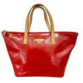 Louis Vuitton Vernis Red Color Leather Tote Bag (Pre-Owned)