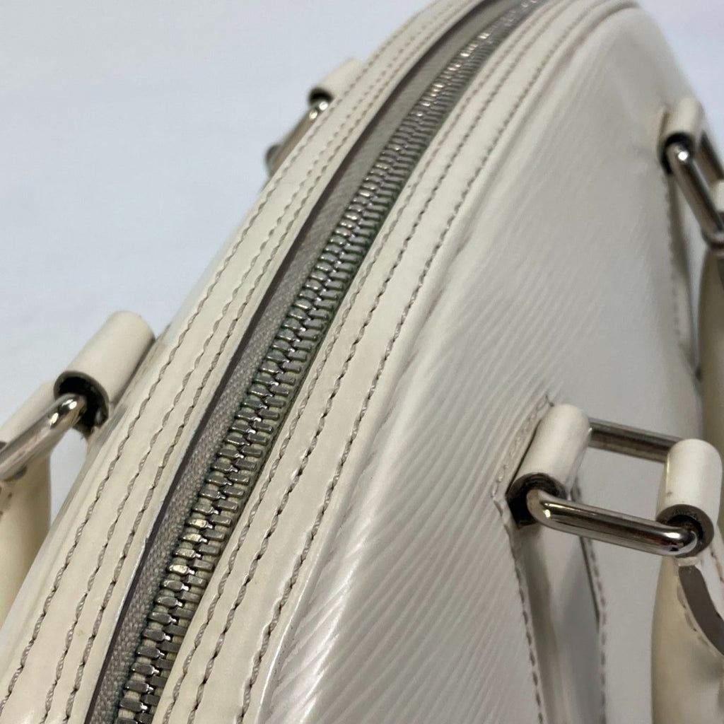 Louis Vuitton Epi Lv Off White White Epi Leather Boston Bag Handbag (Pre-Owned)