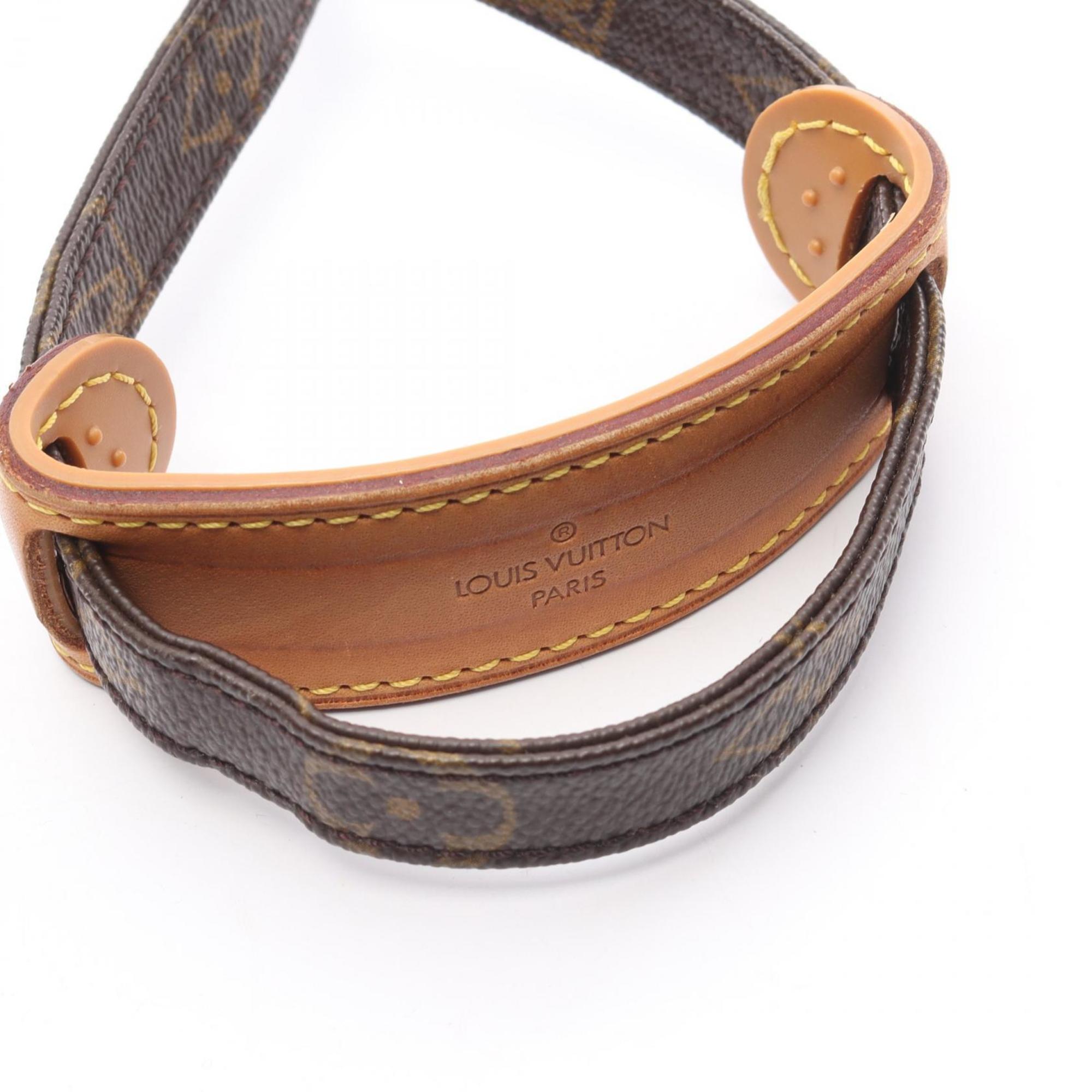 Louis Vuitton Brown Coated Canvas Leather Shoulder Bag (Pre-Owned)