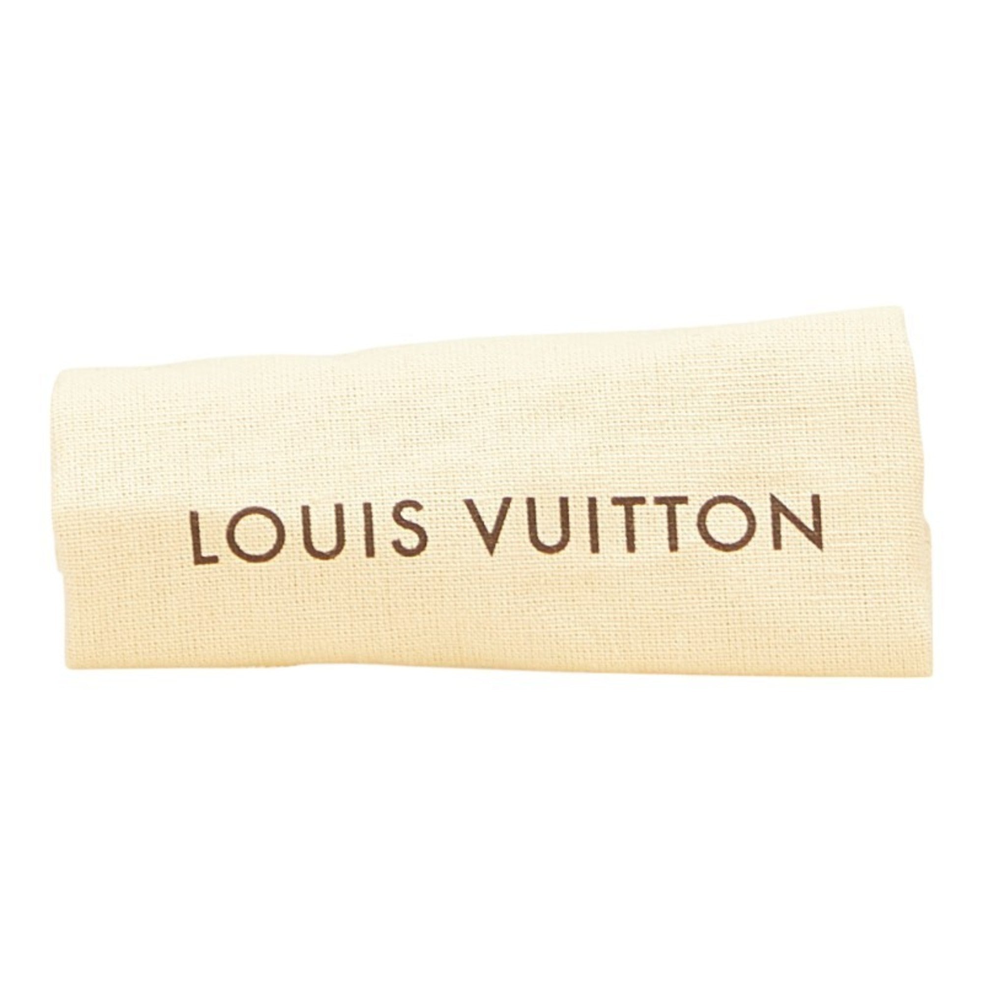 Louis Vuitton Monogram Glace Brown Leather Pouch (Pre-Owned)