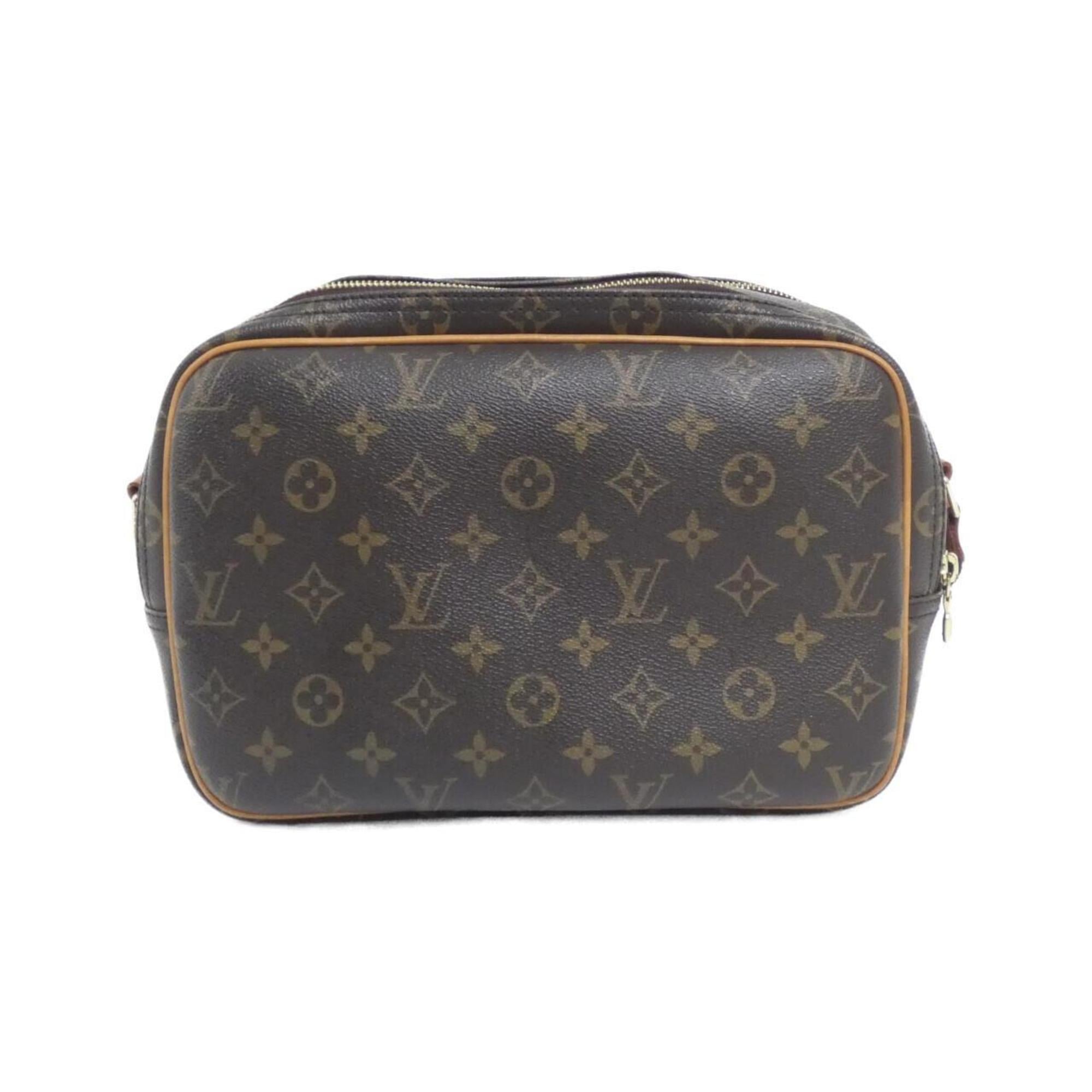 Louis Vuitton Marron Coated Canvas Shoulder Bag (Pre-Owned)