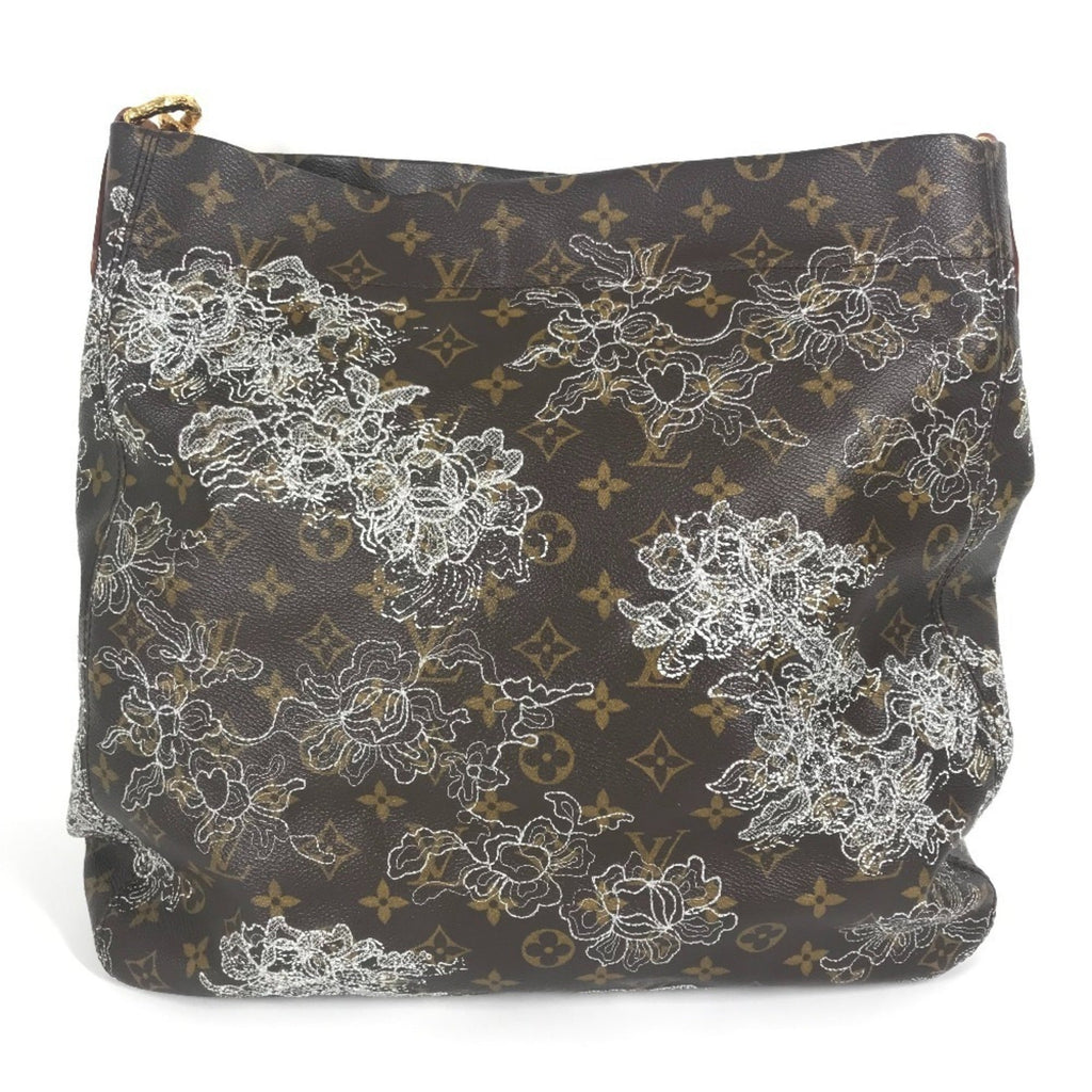 Louis Vuitton Argent Brown White Monogram Canvas Shoulder Bag Tote Bag (Pre-Owned)