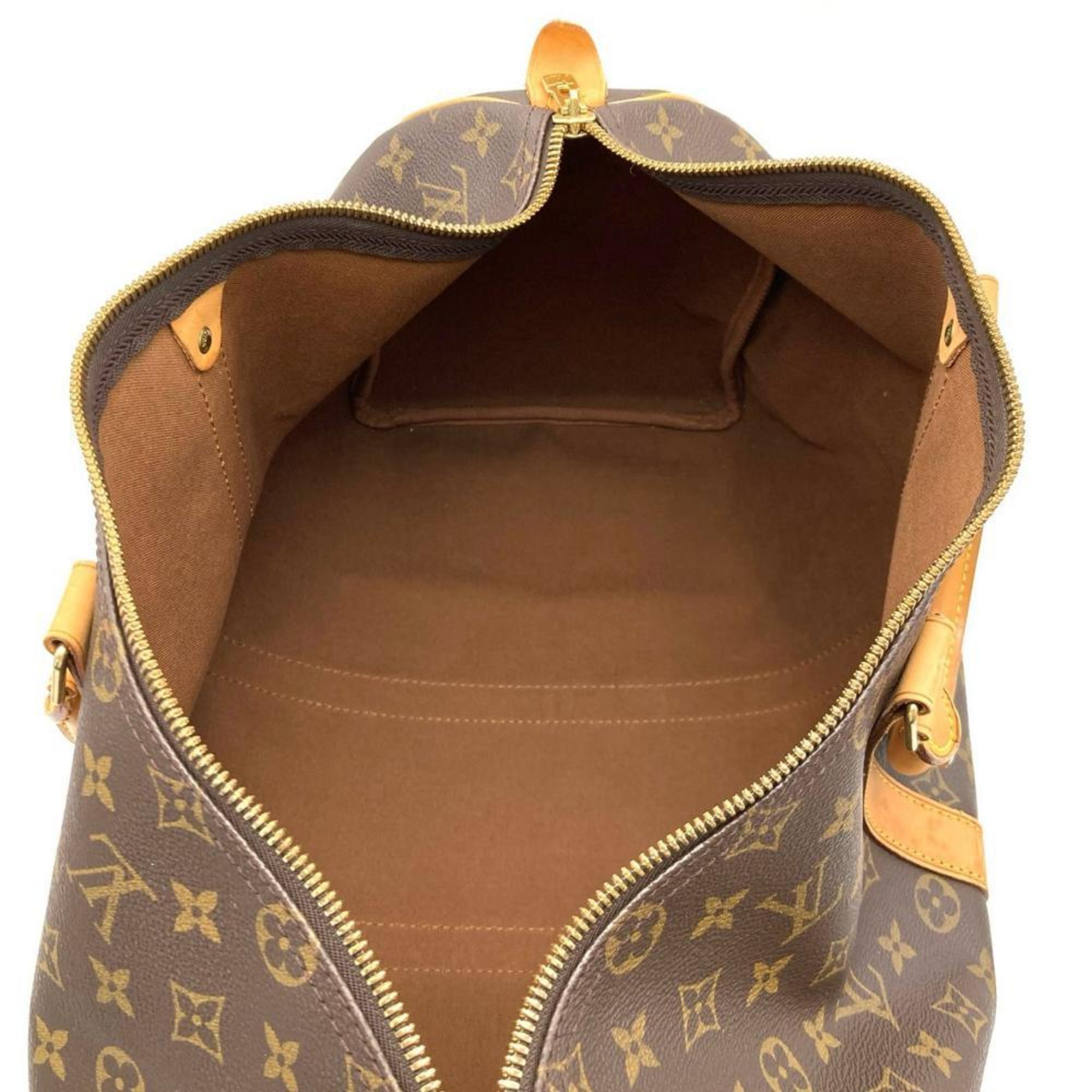 Louis Vuitton Brown Monogram Canvas Boston Bag (Pre-Owned)
