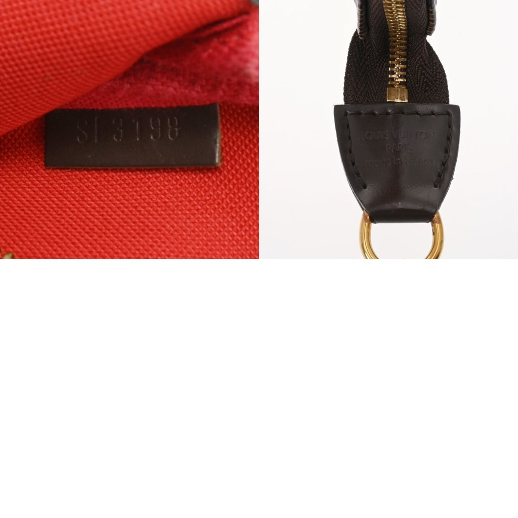 Louis Vuitton Damier Brown Damier Canvas Pochette Pouch (Pre-Owned)