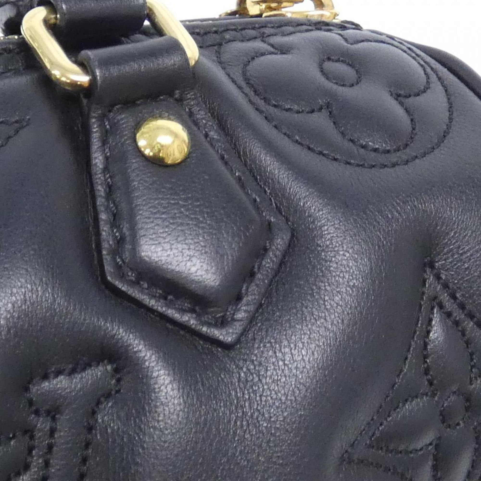 Louis Vuitton Black Leather Shoulder Bag (Pre-Owned)