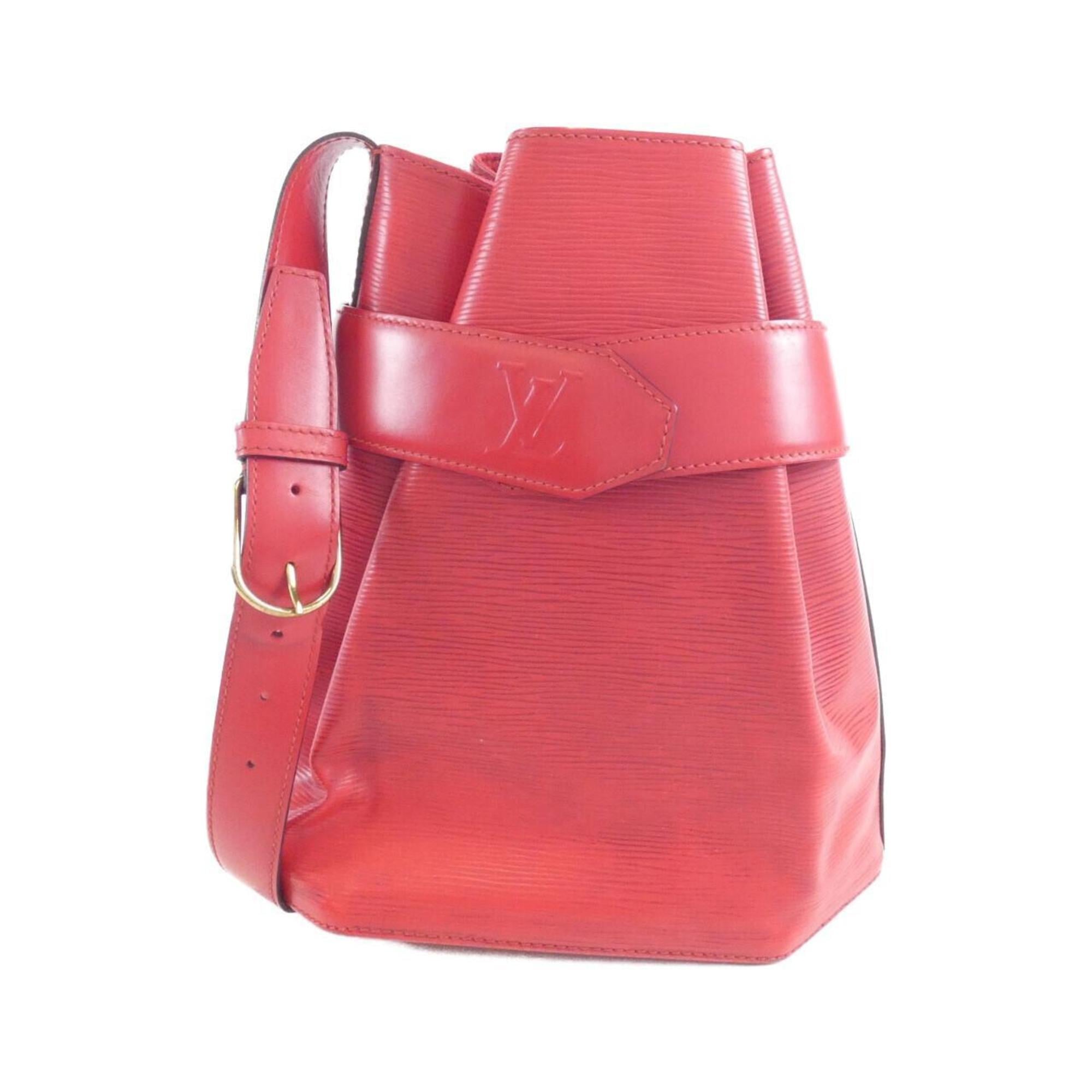 Louis Vuitton Epi Red Color Leather Shoulder Bag (Pre-Owned)