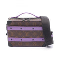 Louis Vuitton Brown Monogram Macassar Purple Coated Canvas Monogram Pvc Leather Handbag (Pre-Owned)