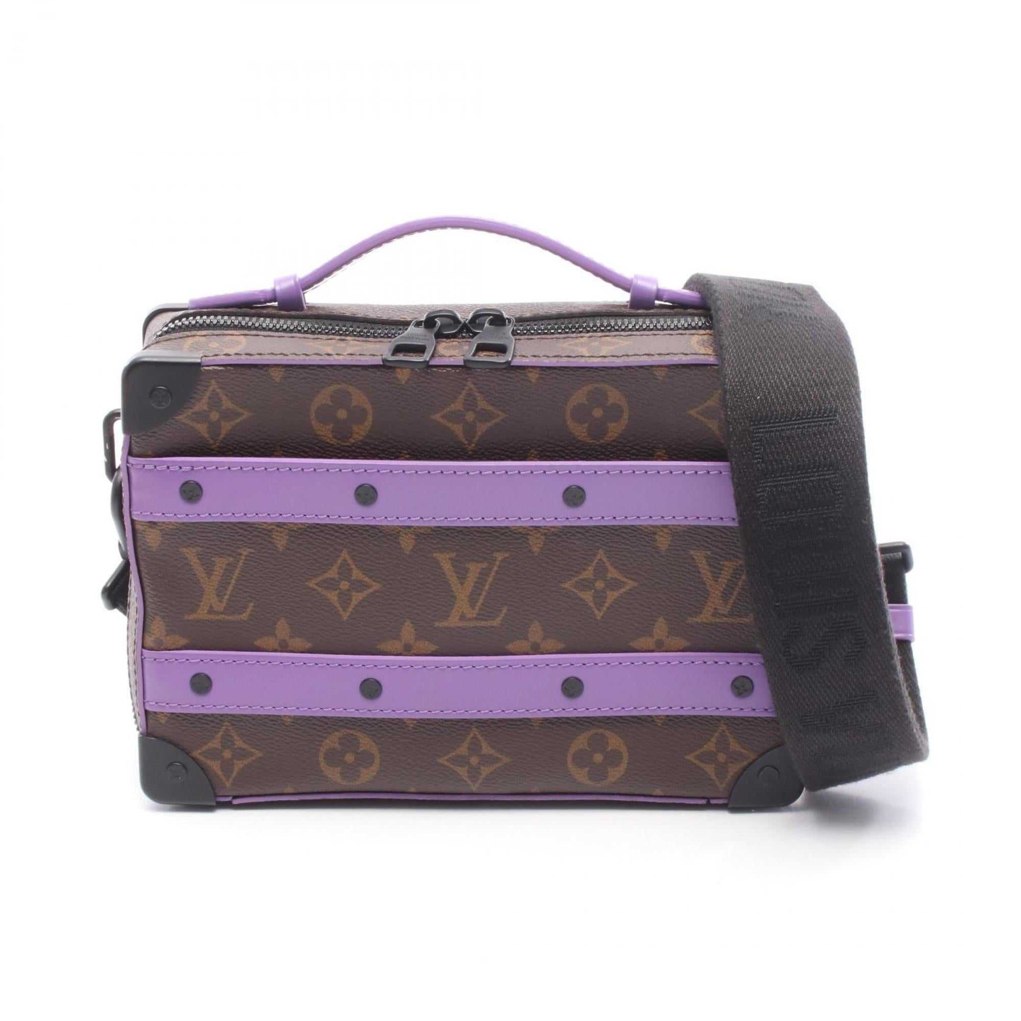 Louis Vuitton Brown Monogram Macassar Purple Coated Canvas Monogram Pvc Leather Handbag (Pre-Owned)