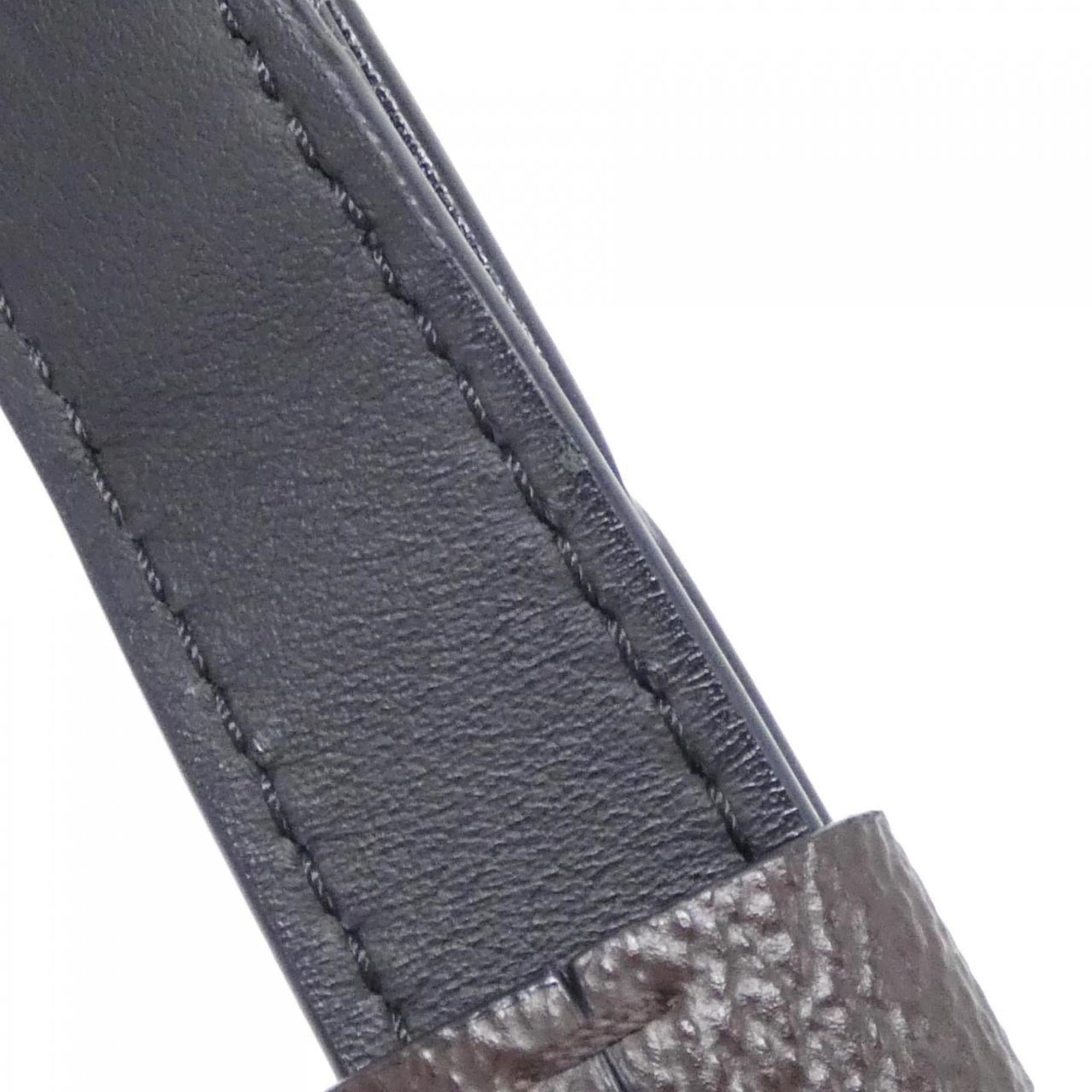 Louis Vuitton Brown Dark Brown Coated Canvas Shoulder Bag (Pre-Owned)