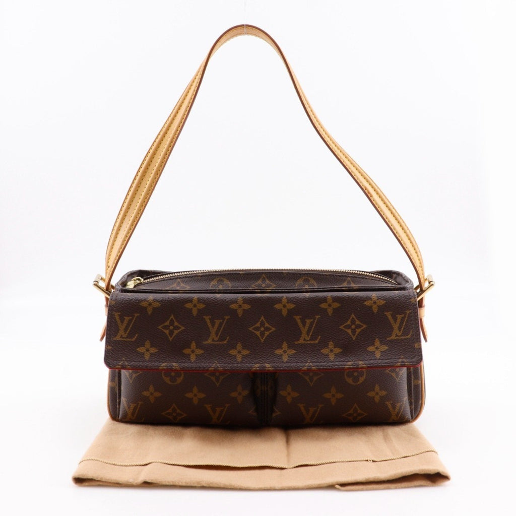 Louis Vuitton Brown Monogram Canvas Shoulder Bag (Pre-Owned)